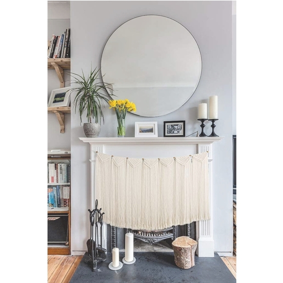 Macrame Wall Decor Hanging Curtain Fringe Tapestry - Picture 5 of 6